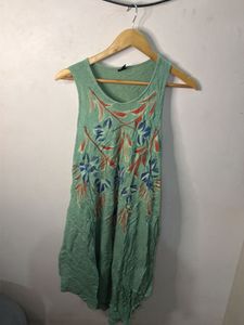Flowy Floral Print Tank Dress
