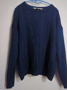 XL - BLUE KNIT PULLOVER💙