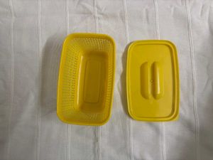 UNUSED Yellow Plastic Storage Container