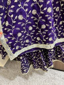 Embroidered Kurta Set with Skirt