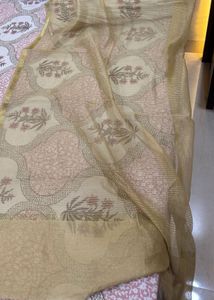 2 Elegant Pink Geometric Print Dupattas