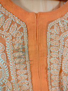 Coral Embroidery Casual Kurta (Women's)