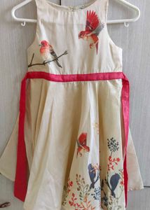 Dress With Birds 6yo Girl