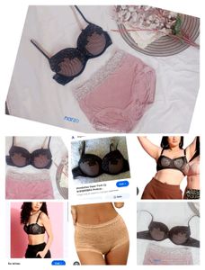 Lace Trimmed Bra & Panty Set