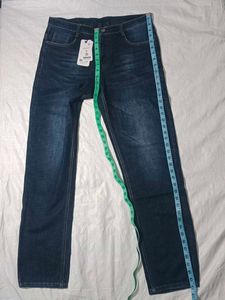 Stylish Dark Blue Denim Jeans