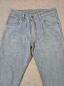 Light Wash Straight Fit Jeans