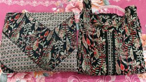Elegant Floral Print Kurta Set with Dupatta
