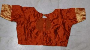 Dual colour Banarasi Silk Saree with blouse