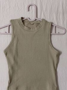 Ribbed Sleeveless Tank Top