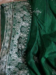 Beautiful Emerald Green pure silk Blouse