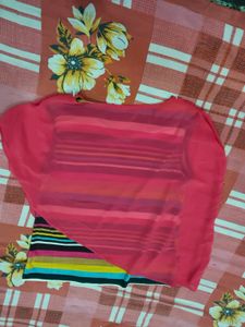 Combos of 4 T -shirt Colorful Striped Top with She