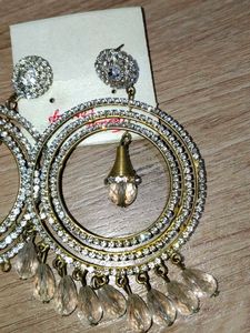 Sparkling Hoop Dangle Earrings
