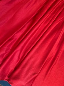 Red Satin Blackless Gown