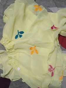 Cute Yellow Ruffled Dress