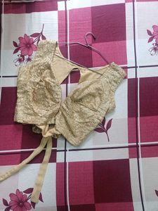 Sparkling Gold Ethnic Blouse