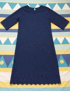 Elegant Blue Kurta with Lace Detail