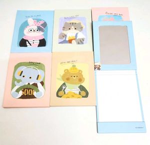 Cute Animal Print Foldable Notebook Mirror (Any 2