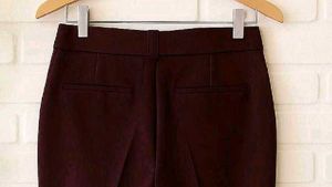 Maroon Flare trousers