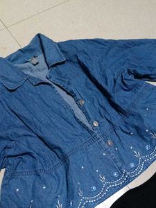 Combo of Denim Jacket &amp; Black Top