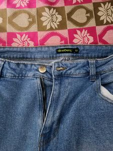 Stylish Embroidered Denim Jeans