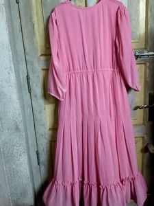 AND Pink Chiffon Maxi Dress