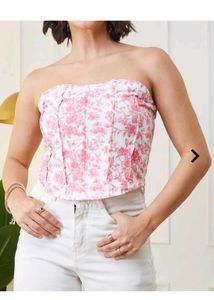 Shein Floral Corset Top