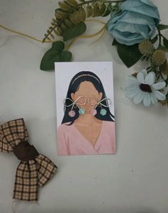 Cute Bow Drop Earrings