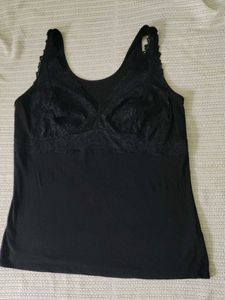 Black Lace Trim Camisole