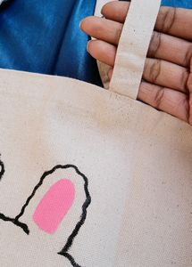 hand painted totebag