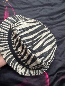 Zebra Print Fedora Hat