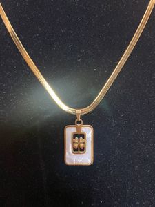 Antitarnish Clover Marble Snake Chain