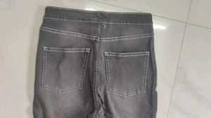 Classic Black Washed Denim Jeans