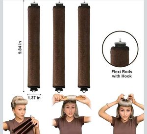 🌸 Heatless pretty Curling 3 Rods..NO Heat,Damage