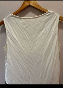 Cowl Neck Top with Sparkly Hem