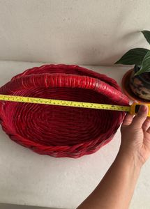 Red Woven Basket