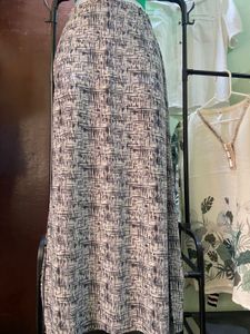 Abstract Print Maxi Skirt