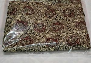 Grey Floral Print Kurta