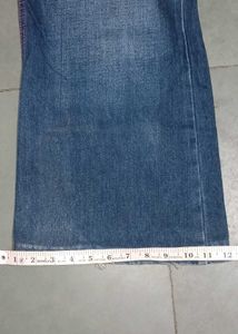 fuelz blue unisex wide leg denim