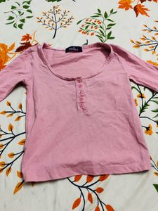 Pretty Pink Long Sleeve Top