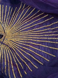 Beautiful Purple Embellished Gown