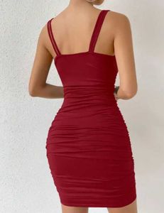 Ruched Bodycon Mini Dress