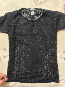 Banana Republic Black Lace Top