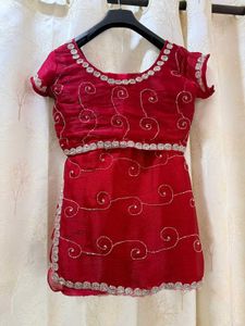 Jimmy Choo Red Handwork Saree