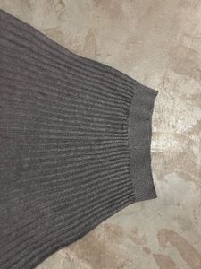 Women's Ribbed Knit A-Line Midi/Maxi Skirt.