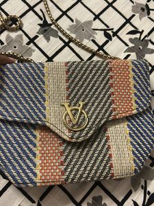 Unique Striped Crossbody Bag