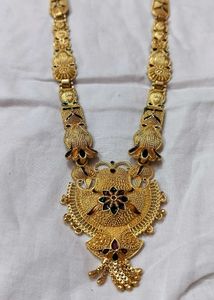 Gold Necklace and Earrings Set