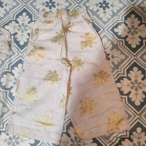 Girls' Gold Floral Outfit