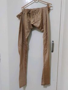 Elegant Gold Brocade Kurta