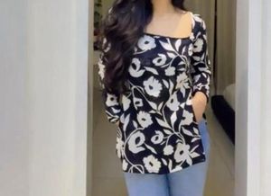 🖤Floral Print short kurti