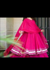 Vibrant Pink Anarkali Suit Set